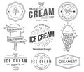 Ice Cream 2 black Royalty Free Stock Photo