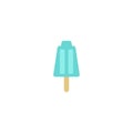 Ice cream. Blue ice cream. Summer sweets. Vector illustration. EPS 10.