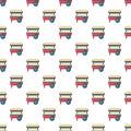 Ice cream cart pattern seamless