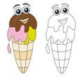 Ice cream cartoon