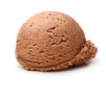 Ice cream chocolate scoop Royalty Free Stock Photo