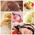 Ice Cream Collage Royalty Free Stock Photo