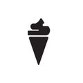 Ice cream icon syringe design very modern design Royalty Free Stock Photo