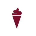 Ice cream icon syringe design very modern design Royalty Free Stock Photo