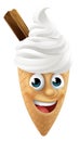 Ice Cream Cone Cartoon Character Mascot