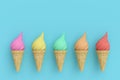 Ice cream cone. 3 d illustration