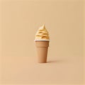 an image of a cup of ice cream with. Generative AI Royalty Free Stock Photo