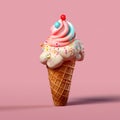 Ice cream cones.concept Royalty Free Stock Photo