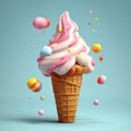 Ice cream cones.concept Royalty Free Stock Photo