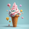 Ice cream cones.concept Royalty Free Stock Photo