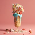 Ice cream cones.concept Royalty Free Stock Photo