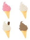 Ice-Cream Cones Royalty Free Stock Photo