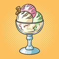 ice cream in creamer pinup pop art raster