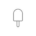 Ice Cream, Dessert, Sweet Thin Line Icon Vector Illustration Logo Template. Suitable For Many Purposes. Royalty Free Stock Photo