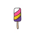 Ice cream doodle icon