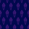 Ice Cream Easy Pattern Linear-36 Royalty Free Stock Photo