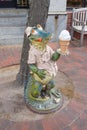 Ice Cream Eating Alligator Statue