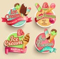 Ice cream emblems.