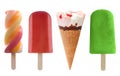 Ice cream and frozen ice lollies set Royalty Free Stock Photo