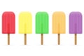 Ice cream frozen juice on stick vector illustration