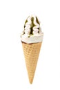 Ice-cream green cone.