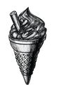Ice cream hand drawn illustration