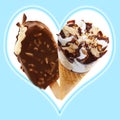 Ice cream heart