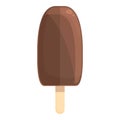 Ice cream icon cartoon vector. Waffle chocolate