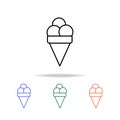 ice cream icon. Elements of simple web icon in multi color. Premium quality graphic design icon. Simple icon for websites, web Royalty Free Stock Photo