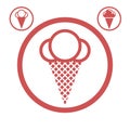 Ice cream icon.