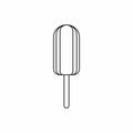 Ice Cream icon, outline style Royalty Free Stock Photo