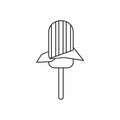 Ice Cream icon, outline style Royalty Free Stock Photo