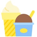 Ice cream icon, Supermarket and Shopping mall related vector