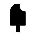 Ice cream vector glyph flat  icon Royalty Free Stock Photo