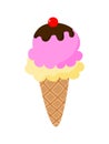 Ice cream. Vector ice cream illustration