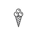 Ice cream line icon