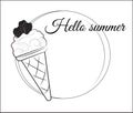 Ice cream logo Hellp summre