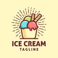 Ice cream logo