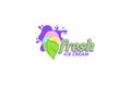 Ice cream logo vector graphic for any business