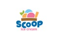 Ice cream logo vector graphic for any business