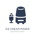 ice cream maker icon. Trendy flat vector ice cream maker icon on Royalty Free Stock Photo
