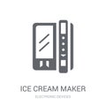 ice cream maker icon. Trendy ice cream maker logo concept on white background from Electronic Devices collection Royalty Free Stock Photo