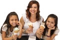 Ice cream with Mom Royalty Free Stock Photo