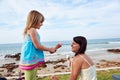 Ice cream mom daughter Royalty Free Stock Photo