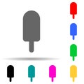 ice cream multi color style icon. Simple thin line, outline vector of web icons for ui and ux, website or mobile application Royalty Free Stock Photo