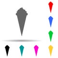 ice cream multi color style icon. Simple thin line, outline vector of web icons for ui and ux, website or mobile application Royalty Free Stock Photo