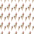 Ice cream pattern background