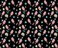 Ice cream pattern with multiple shapes elements