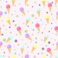 Ice cream pattern Royalty Free Stock Photo