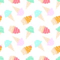 Ice cream pattern Royalty Free Stock Photo